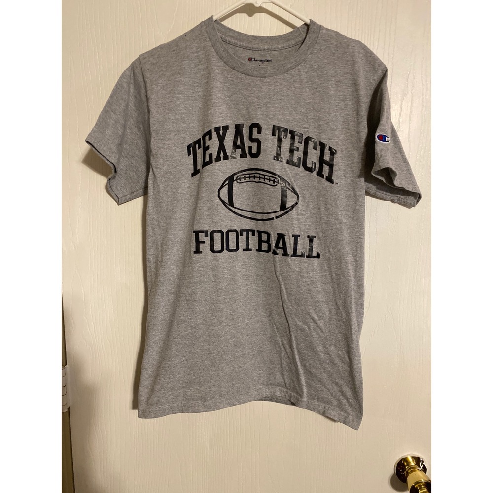 Champion Texas Tech Football T-Shirt Mens Small Gray Short Sleeve NCAA
0737